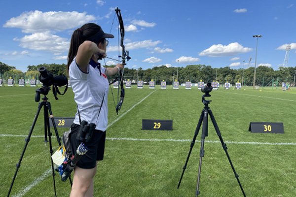HKU Sports Scholar Yeung Tsz Chai, Natalie broke three Hong Kong Records in the 2022 Archery World Cup held in France