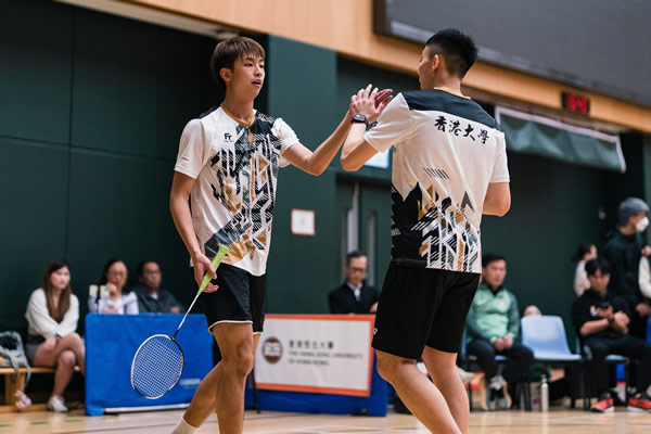 HKU Men's Badminton Team Remains Undefeated